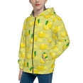 thumbnail image 2 of Kdxio Bright Lemons Pattern Kids Boys Girls Zip Up Hoodie 3D Printed Hooded Sweatshirt Hoody Coat with Pocket 7-12 Y-Small, 2 of 6