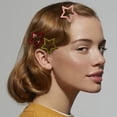 thumbnail image 7 of 6-Piece Metal Snap Hair Clips Set with for Women and Girls - Stylish Hair Barrettes and Accessories 6PCS, 7 of 7