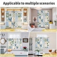 thumbnail image 5 of Spring Floral Checkered Kitchen Curtains Window Panels, Sage Green Daisy Buffalo Plaid Insulated Window Treatment Curtain, Grommet Curtains for Bedroom/Living Room/Bathroom, 2 Piece 42"Wx84"L, 5 of 8