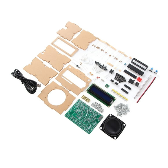 Receiver DIY Kit, High Sensitivity 87 To 108MHz Airband  Reciever Kit with LED Flashing Light