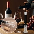 thumbnail image 4 of Ohmyroo Portable Needle Air Pressure Wine Opener Set Compact Bar Tool With Foil Cutter Vacuum Stopper And Pourer, 4 of 6