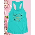 thumbnail image 3 of Mothers Day Gold Garland Racerback Tank Women -Image by Shutterstock, Female x-Large, 3 of 4