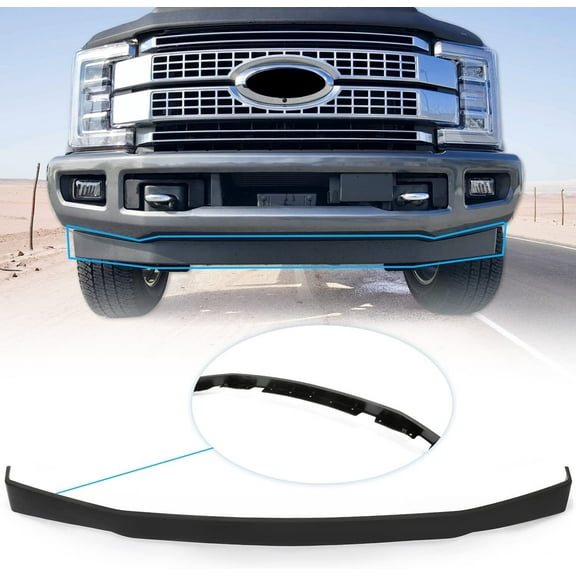 Kojem Front Bumper Lower Air Deflector Valance Panel for 2017 2018 2019 F250 F350 F450 F550 2WD Ford Super Duty Replaces HC3Z17626AD FO1095272