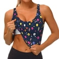thumbnail image 4 of Kdxio Colored Balloons Print Workout Crop Tank Top for Women Racerback Yoga Tank Tops Athletic Sports Shirts Exercise Undershirts, 4 of 9