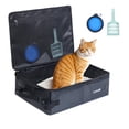 thumbnail image 1 of Bandeja higiénica de viaje Luxtude para gatos, impermeable y portátil, 1 of 7