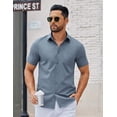 thumbnail image 3 of COOFANDY Men's Short Sleeve Shirt Casual Button Down Shirts Untucked Dress Shirts, 3 of 6