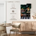thumbnail image 4 of Elephant Stock Tea Time Wall Art - Vertical Multi Panel Canvas - Living Room Wall Decor - Animal Multi Panel - Gray And Orange Decor By Erika c. Brothers - 14" x 23", 4 of 4