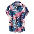 thumbnail image 2 of GERsome Hawaiian Shirts for Men Summer Short Sleeve Button Down Beach Shirts Cruise Vacation Shirts S-5XL, 2 of 4