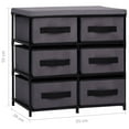 thumbnail image 4 of vidaXL Storage Cabinet with 6 Drawers 55x29x55 cm Grey Steel, 4 of 5