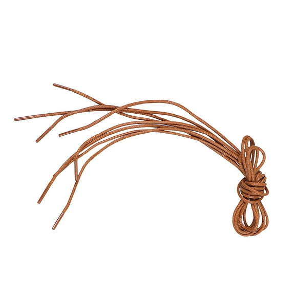 MUSEYA 10 Pairs Round Waxed Laces for Trainers Classic Color Design Cotton Water Resistance for Men