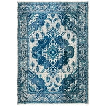 SAFAVIEH Monaco Toria Oriental Area Rug, Ivory/Blue, 10' x 14'