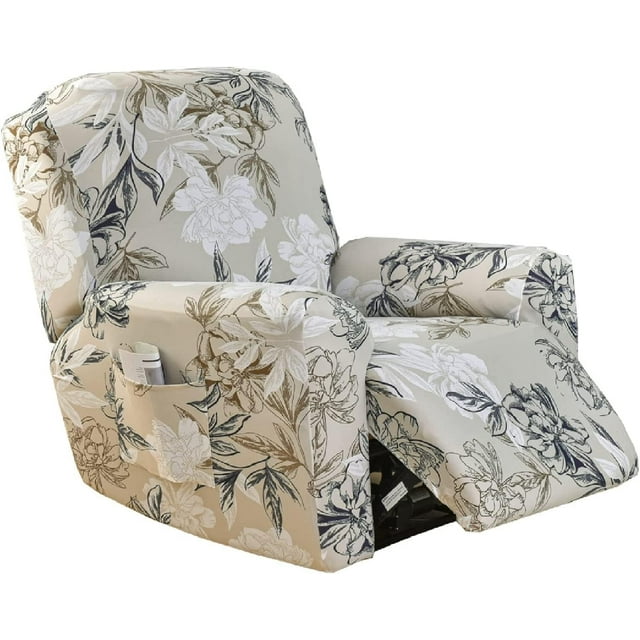 Recliner Slipcovers -Pieces Lazyboy Recliner Covers Recliner Couch Covers Recliner Chair Cover Non Slip Reclining Slipcovers with Storage Pockets Furniture Protector for Living Room