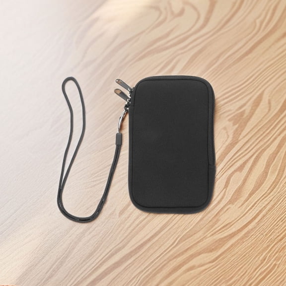 DRAFIDEEP Waterproof Neoprene Cell Phone Sleeve Pouch with Zipper Closure and Strap