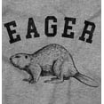 thumbnail image 2 of Funny Animal Pun Eager Beaver Joke Unisex Fleece Graphic Zip Up Hoodie Brisco Brands 4X, 2 of 6