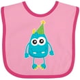 thumbnail image 3 of Inktastic Blue Monster Boys or Girls Baby Bib, 3 of 4