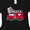thumbnail image 4 of Inktastic Easter Red Firetruck with Pink Hearts Girls Baby Dress, 4 of 5