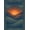 Navy Blue Multi, Pattern 3, variant on ODIKA 8'x10' Washable Area Rug Durable, Non-Slip Abstract Boho Distressed Layered Motif Round Tone Wave Landscape Refined for Living Room, Under Sectional, Family