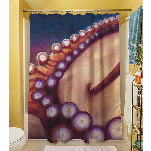 Thumbprintz Octopus Shower Curtain, 71" x 74"