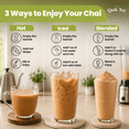 thumbnail image 5 of QuikTea Instant Lemongrass Ginger Chai Tea Latte, 10 Single-Serve Sachets, Artisanal Indian Chai Latte Mix, Just Add Hot Water, Low Caffeine, Non-GMO, Gluten Free, 5 of 10