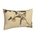 thumbnail image 2 of EasygdpVintage Bird Polyester Fiber Double-Sided Pillowcase,Super Soft,Comfortable And Luxurious Pillowcase,Not Easy To Break Or Deform- 14"X20", 2 of 9