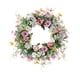 thumbnail image 2 of Guirnalda de flores, corona de margarita para decoraciones de primavera redonda de puerta en la pared corona artificial colgante de pared, 2 of 9