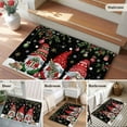 thumbnail image 5 of Bathroom Rugs 2x3 Ft, Black Gnomes Christmas Non Slip Area Rugs for Kitchen Bedroom Entryway, Xmas Ball Gifts Snowflake Washable Carpet Runner Rug Floor Mats for Bedroom Home Decor, 5 of 9