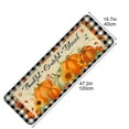thumbnail image 3 of Btomtd 47"x16" Halloween Themed Kitchen Floor Mat, Thanksgiving Absorbent Oil and Dirt Doormat, Fall Decor Thickened Non Slip Carpet Area Rug for Household, L, 3 of 5