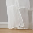 thumbnail image 5 of VCNY Home Vian Ruffle Rod Pocket Sheer Curtain Panel Pair, White, 38" x 96", 5 of 5
