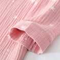 thumbnail image 5 of Uccdo 2Pcs Little Girls Boys Cotton Long Sleeve Pajamas Set Kids Button Down Printed Sleepwear Nightwear Loose Fit 3-10 Years, 5 of 8