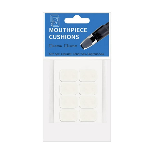 Yinanstore Saxophone Patches Mouthpiece Pad Cushion Lightweight Instrument Parts Lip Pad Protection for Practicing Beginners Musicians White Small