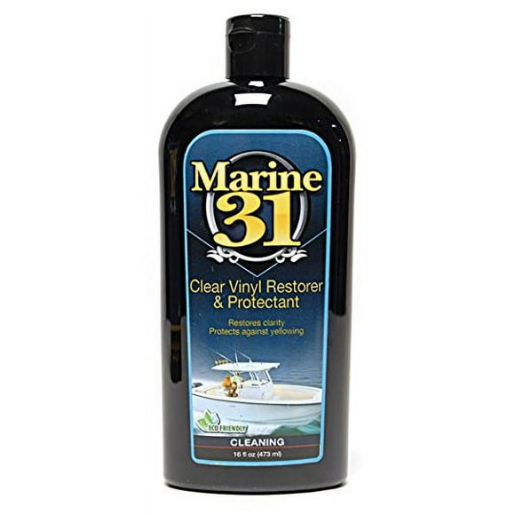 Marine 31 Clear Vinyl Restorer & Protectant, M31-460, 16 Oz. Bottle, Clear Vinyl Restorer & Protectant, Marine & Boat, Home & Patio Furniture, for All Vinyl Colors