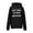 Black, variant on Women's Hoodies & Sweatshirts Letter Patch Embroidery Sport Loose Sweatshirt Hoodie for Street Hop Fashion Enhancement