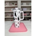 thumbnail image 3 of YARNIX Bookish Cute Ghosties Stainless Steel Quencher - Ghost Cat Tumbler, 40oz, White - Opaque lid, 3 of 8