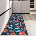 thumbnail image 4 of Pioneer Flower Floral Print Pattern Kitchen Rug Mat,Kitchen Runner Rugs Non Skid Washable,Decorative Kitchen Floor Mats for Kitchen,Sink,Laundry,17"X47", 4 of 5