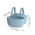 Qazu Double Layer Kitchen Sink Storage Hanging Bag Home Multis Function