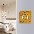 thumbnail image 5 of Dailycode Light Switch Plate Covers 2 Gang Wall Plate Plastics Outlet Covers for Kitchen Home Office Decor Leaf Umbrellas Beer Ball, 5 of 8