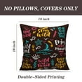 thumbnail image 2 of LALILO Throw Pillow Covers Lettering And Modern Brush Calligraphy Cushion Cover 18" x 18", 2 Pack, 2 of 6