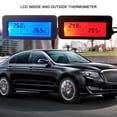 thumbnail image 3 of Digital LCD Car Temperature Meter 12V Vehicle Indoor Outdoor with Clear Display for Cars Trucks Universal Compatibility, 3 of 7