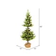 thumbnail image 3 of Vickerman D182440 Arbre Artificiel Vert 4 Pi. Base en Toile de Jute Austrian Pine avec Clous de Pin, 3 of 3