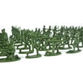 thumbnail image 2 of 56-Piece Military Model Playset, 2-Inch Plastic Army Men Action Figures, Sandbox Battle Scene Kit with Army Office & Blockhouse Accessories, 2 of 5