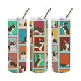 thumbnail image 5 of Carolines Treasures MLM1132TBL20 20 oz Unisex Lots of Brindle Cardigan Corgi Stainless Steel Skinny Tumbler, 5 of 5
