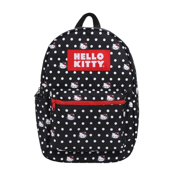 hello kitty backpack dots NWT Sanrio Plush Pink Dot (JoyAve) there was a negative comment from a dissatisfied customer who received a different bag than expected Black and White Polka Dot