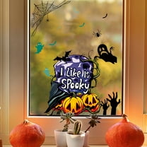 Nrmvnmi Halloween Window Stickers,Halloween Window Clings Decals for Halloween Party Decoration Glass Windom Indoor and Outdoor Home Decor
