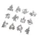 thumbnail image 4 of Dijes antiguos del zodíaco shaofei 24 piezas colgantes para hacer joyas Plata antigua, 4 of 5