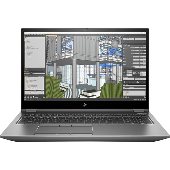 Restored HP ZBook Fury G8 Mobile Workstation 15.6" UHD Intel Core i7-11850H 2.5 GHz 16 GB DDR4 512 GB SSD NVIDIA T1200 Windows 11 Pro Laptop, Gray
