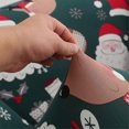 thumbnail image 4 of ZHAOCHENG Funda de sofá navideña verde, protectora de muebles para niños y mascotas, funda estampada de Papá Noel de 3 plazas, 4 of 5