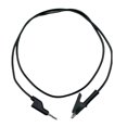 thumbnail image 1 of Cable de prueba de 100 cm con conector banana y pinza de cocodrilo para fuente de alimentación, versátil, Negro, 1 of 9