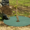 thumbnail image 6 of Sawpy Mulch Ring Tree Protector Mat 20.5 Inch Tree Mulch Ring Reusable Weed Barrier mat Non Woven Tree Ring With 24 Garden Stakes Used to inhibit Weed Growth, 6 of 7