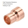 thumbnail image 4 of Uxcell Reducing Copper Coupling Fitting Straight with Sweat End, for HVAC Refrigeration Adapter 1/2 x 3/8 Inch, 4 of 6