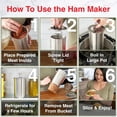 thumbnail image 7 of FENGGHAO 304 Stainless Steel Meat Ham Maker Homemade Lunch Meat Press Cooking Tool for Pressure Cookers Pork Beef Fish Poultry, 7 of 7